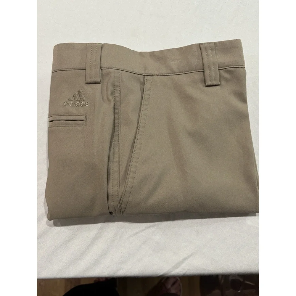 Adidas ClimaCool Stretch Golf Pants Mens 34x32 Khaki Beige Performance Outdoor